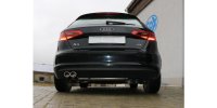 FOX final silencer one-sided - 2x88x74 Typ 32 - Audi A3 8V Sportback