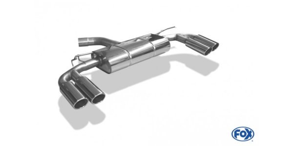 FOX Endschalldämpfer Ausgang rechts/links - 2x88x74 Typ 32 rechts/links - Audi A3 8V Sportback