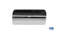 FOX welding tailpipe Typ 33 140x90 mm / length: 300 mm - oval / rolled up / 14° beveled / with Absorber