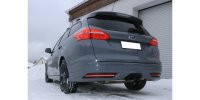 FOX Endschalldämpfer - 2x115x85 Typ 32 mittig schwarz beschichtet - Ford Focus III ST Turnier Diesel