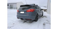 FOX Endschalldämpfer - 2x115x85 Typ 32 mittig schwarz beschichtet - Ford Focus III ST Turnier Diesel