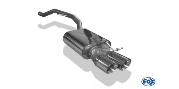 FOX final silencer - 2x90 Typ 25 - Seat Leon 5F ST (rigid rear axle)