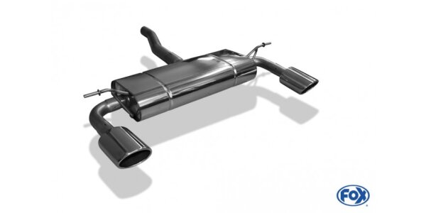 FOX Final Silencer across exit 115x85 Typ 32 - Mercedes A-Class W176 AMG Package