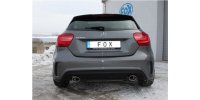 FOX Endschalldämpfer quer Ausgang rechts/links - 115x85 Typ 32 rechts/links - Mercedes A-Klasse W176 AMG Paket