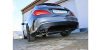 FOX final silencer across exit right/left - Mercedes CLA C117/X117 for AMG-Line/AMG 45 Look (Models with AMG45 or AMG-Line ailpipes - ailpipes in originaler bumper)