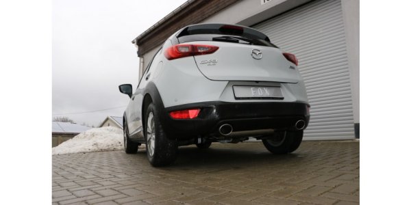 FOX Endschalldämpfer quer rechts/links - 115x85 Typ 32 rechts/links - Mazda CX3 Benzin DK (AWD)