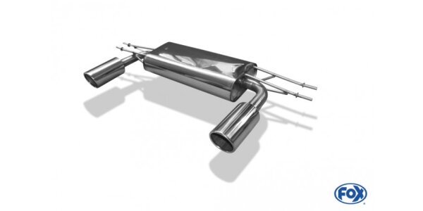 FOX Endschalldämpfer quer 1x100 Typ 16 - Mazda CX3 Benzin DK (AWD)