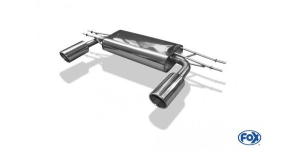 FOX Endschalldämpfer quer rechts/links - 1x100 Typ 16 rechts/links - Mazda CX3 Benzin DK (AWD)