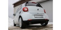 FOX Endschalldämpfer quer inkl. Flexstück - 78x75 Typ 70 - Smart Forfour 453