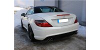 FOX Endschalldämpfer 2x76 Typ 16 - Mercedes SLK 172 AMG Line