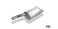 FOX final silencer Ø70mm - 2x115x85 Typ 44 - Only for models with standard plug connection! (no flange!) - Mercedes SL R129