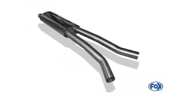 FOX front silencer - Ford Mustang Coupe/Cabrio 4-Cylinder