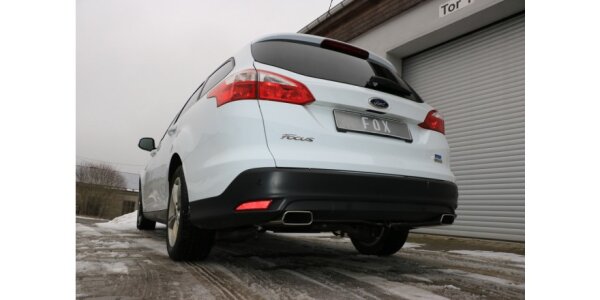 FOX Endschalldämpfer 145x65 Typ 59 - Ford Focus III Ecoboost Turnier/Kombi