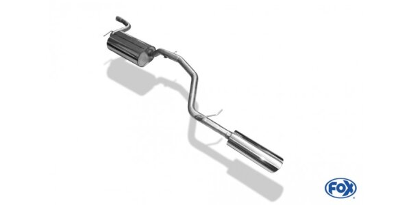 FOX Endschalldämpfer links 106x71 Typ 32 links - Ford Focus III Ecoboost Turnier/Kombi