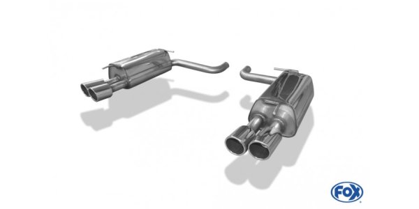 FOX final silencer right/left - 2x90 Typ 16 right/left - Jaguar XF CC9