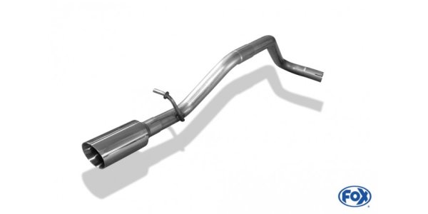 FOX tailpipe system left fits to original or FOX-final silencer - 1x80 Typ 25 left - Seat Mii / Skoda Citigo / VW up!