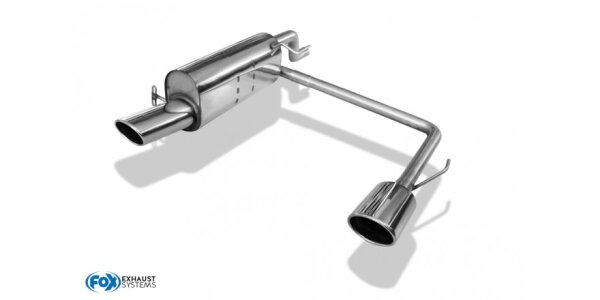 FOX Endschalldämpfer 115x85 Typ 32 - Opel Corsa E