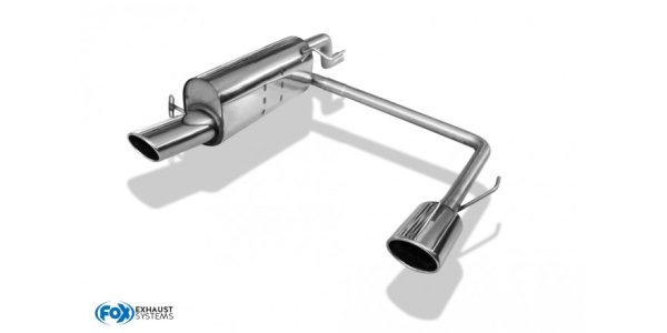 FOX Endschalldämpfer Ausgang rechts/links - 115x85 Typ 32 rechts/links - Opel Corsa E