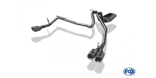 FOX Endschalldämpfer 2x80 Typ 13 - Jeep Grand Cherokee/Commander WH