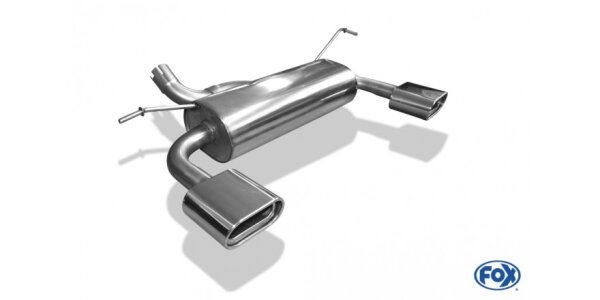 FOX Endschalldämpfer quer 160x80 Typ 53 - Jeep Wrangler III JK