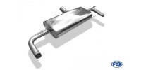 FOX Final Silencer across exit 1x50mm exit in original tailpipes - Mercedes GLA X156 4-matic