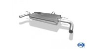 FOX Final Silencer across exit 1x50mm exit in original tailpipes - Mercedes GLA X156 4-matic