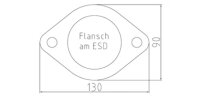 FOX Endschalldämpfer Sidepipe, Ausgang an der linken Fahrzeugseite hinter dem Hinterrad - 2x115x85 Typ 38 - 11-16 Ford Ranger 4x4 Doppelkabine