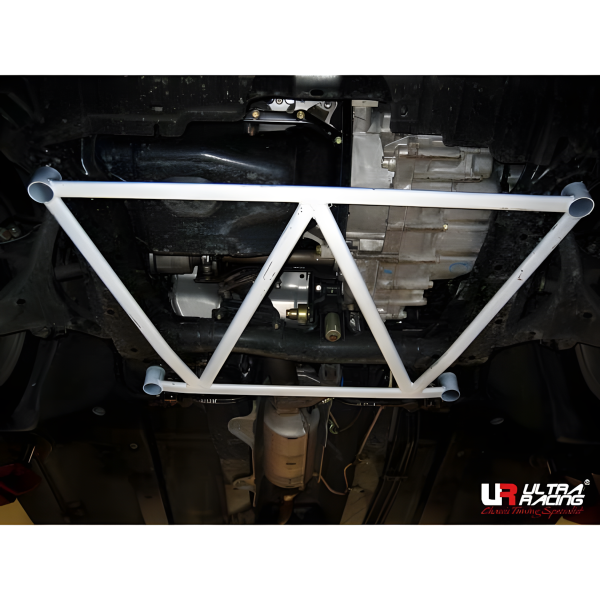 Ultra Racing Strebe vorn unten 4-Punkt - 02-06 Acura RSX / Honda DC5 2.0/2.4 (2WD) / 01-05 Honda Civic (EM2/EP3/ES) 1.7/2.0 (2WD) / 04-09 Honda FR-V/Edix 1.7 (2WD) / 00-06 Honda Stream (RN1/RN5) 2.0 (2WD/4WD)