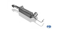 FOX final silencer across exit incl. flex piece - 1x100 Typ 25 - Smart Fortwo 453 with Brabus rear approach