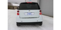 FOX Endschalldämpfer quer inkl. Flexstück - 86x54 Typ 32 - Smart Fortwo Coupe 451