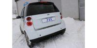 FOX final silencer center exit - 2x80 Typ 14 - Smart Fortwo Coupe 451 with Brabus bumper