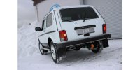 FOX Endschalldämpfer quer Ausgang links - 145x65 Typ 59 links - Lada Niva 4x4