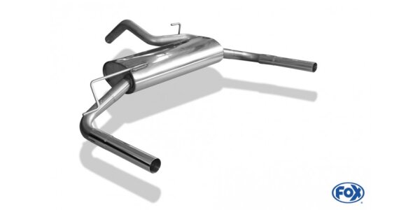 FOX Final Silencer across exit 1x45 Typ 10 - Lada Niva 4x4