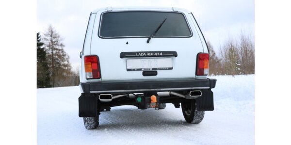 FOX Final Silencer across exit 145x65 Typ 59 - Lada Niva 4x4