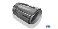 FOX Cover silber - 80mm tailpipe sleeve with grub screws for Tailpipe Ø70 - length: 150mm