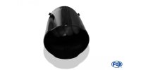 FOX Cover black - 100mm tailpipe sleeve with grub screws for Tailpipe Ø90 - length: 150mm