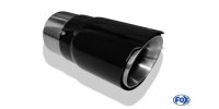 FOX Cover black - 100mm tailpipe sleeve with grub screws for Tailpipe Ø90 - length: 150mm