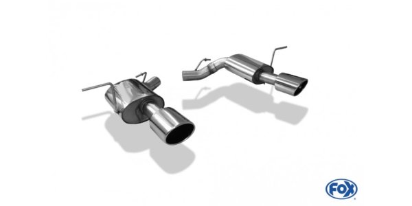 FOX final silencer right/left - 129x106 Typ 44 right/left - up to 14 Jeep Grand Cherokee WK II 6,4L SRT8