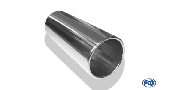 FOX welding tailpipe Typ 12 Ø 114 mm / length: 300 mm - around / rolled up / straight / without absorbers