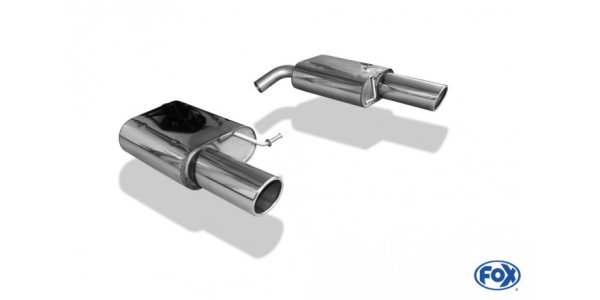 FOX final silencer right/left - 1x100 Typ 16 right/left - VW Passat 3C 4-Motion 3,2L + R36