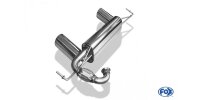 FOX Final Silencer across exit incl. flex piece 1x100 Typ 25 - Smart Forfour 453 with Brabus rear approach