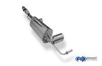 FOX Final Silencer across exit incl. flex piece 1x90 Typ 25 - Smart Forfour 453 with Brabus rear approach