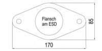 FOX Endschalldämpfer Sidepipe, Ausgang an der linken Fahrzeugseite hinter dem Hinterrad - 2x115x85 Typ 38 - 16+ Ford Ranger 4x4x Doppelkabine/Wildtrak