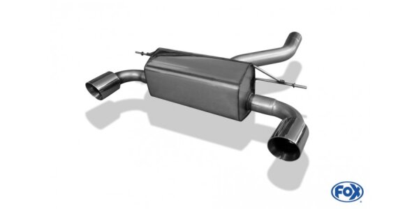 FOX Endschalldämpfer quer 1x100 Typ 25 - BMW F20/F21 M135i