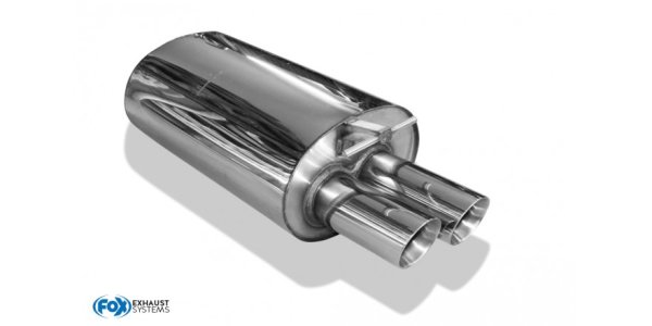 FOX final silencer to front silencer - 2x80 Typ 25 - BMW X3 X53