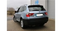 FOX Endschalldämpfer auf original Vorschalldämpfer - 2x80 Typ 25 - BMW X3 X53