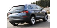 FOX final silencer across - 2x80 Typ 25 right/left - Tailpipes under the bumper - Skoda Kodiaq 4x4