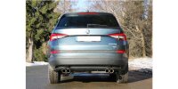 FOX Final Silencer across 2x80 Typ 25 - ailpipes in bumper - Skoda Kodiaq 4x4