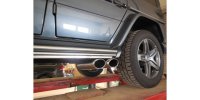 FOX Endrohr zum anstecken - 2x115x85 Typ 38 - Mercedes G-Klasse 350d 463