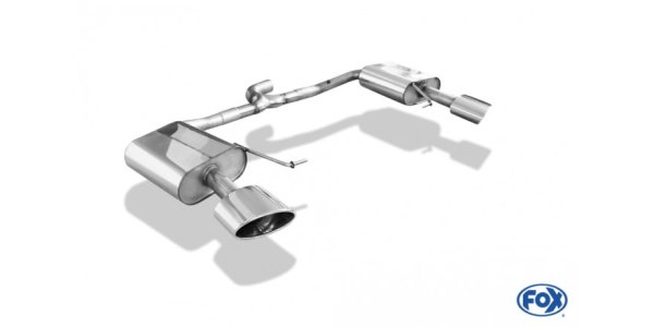 FOX final silencer right/left - 160x90 Typ 38 right/left - Seat Leon 5F ST 4x4 / Cupra 300